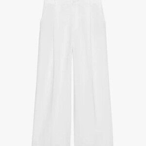 White Wide Leg Trousers Trousers